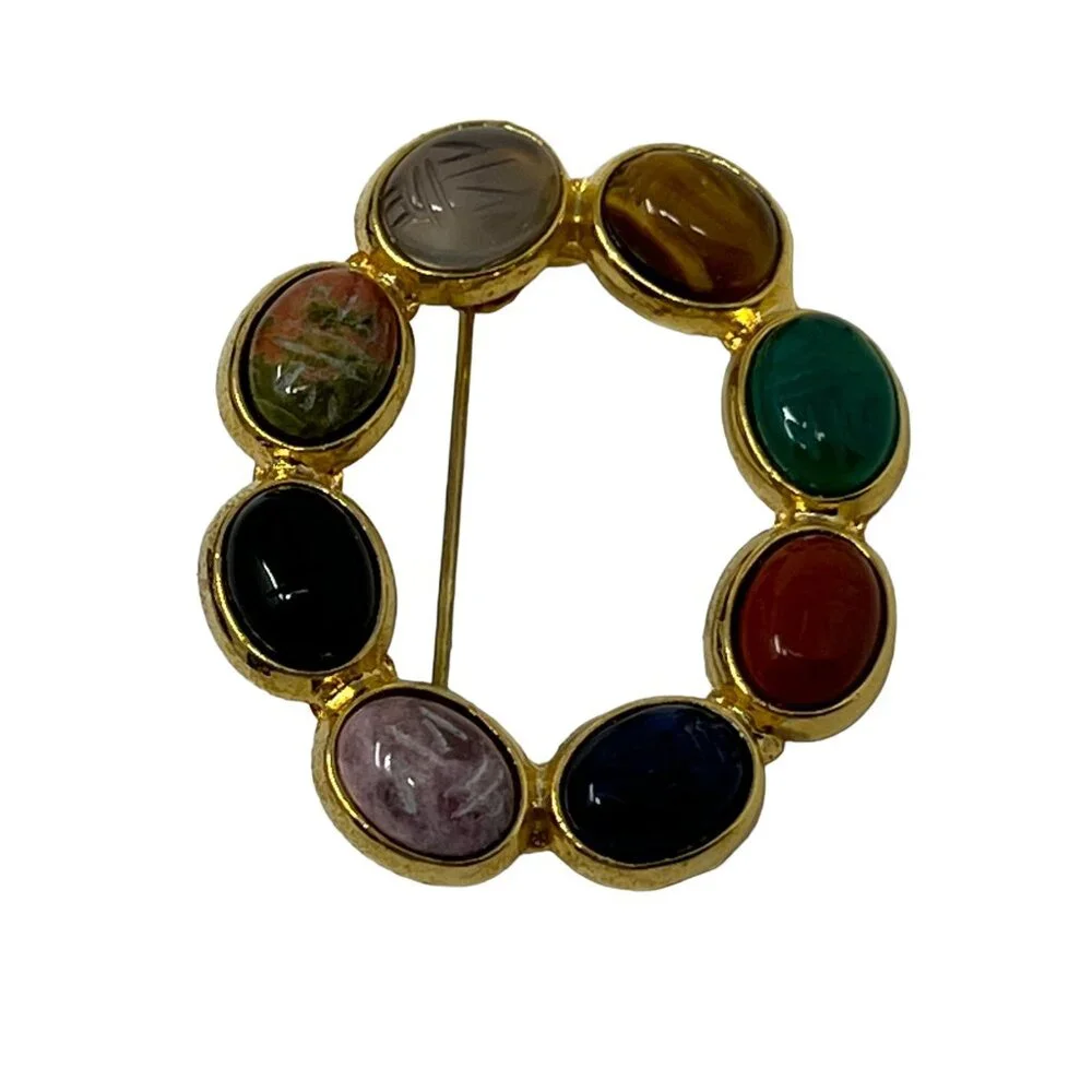 N/A scarab brooch